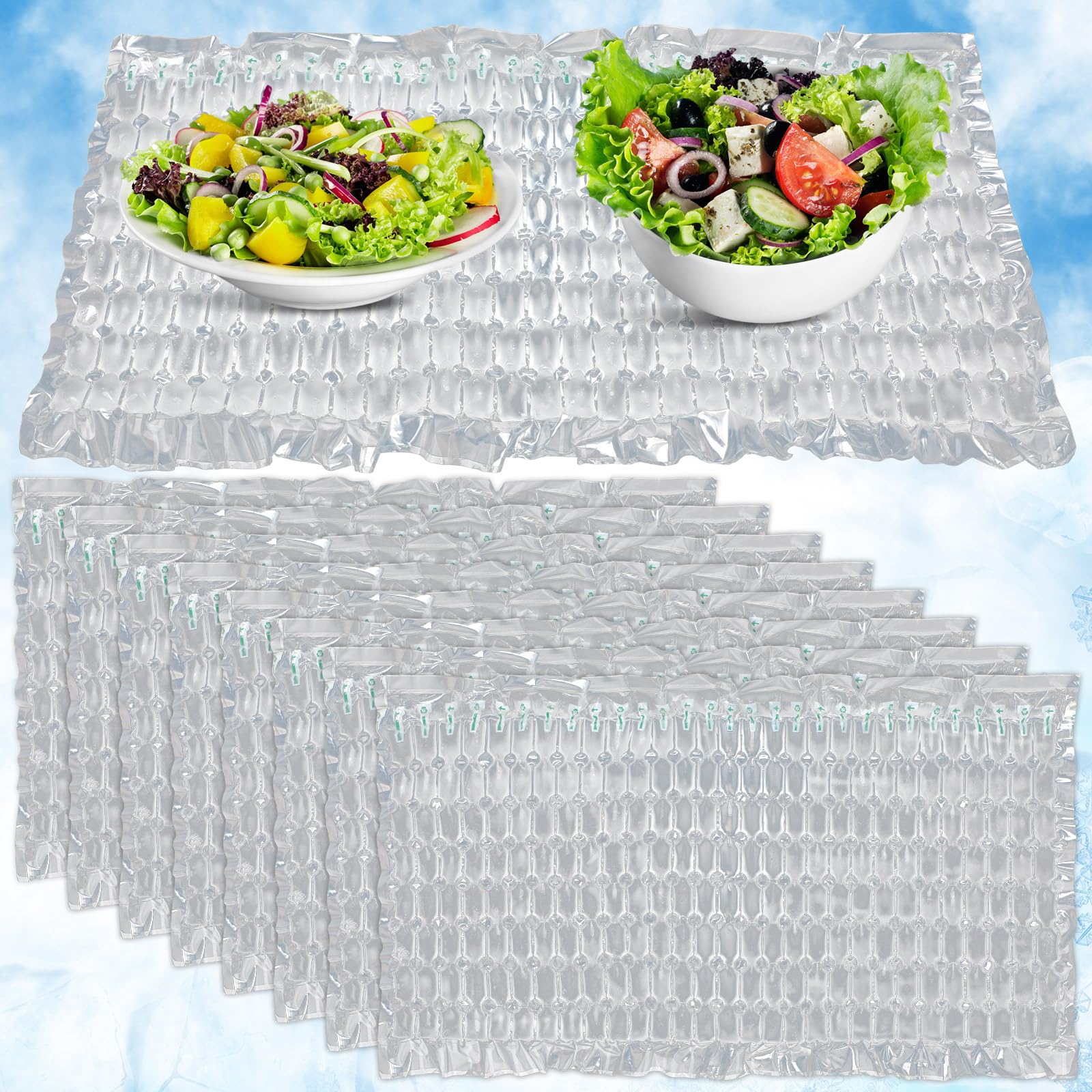 Amazon.com: Reallnaive Reusable Ice Mat for Coolers Food Trays